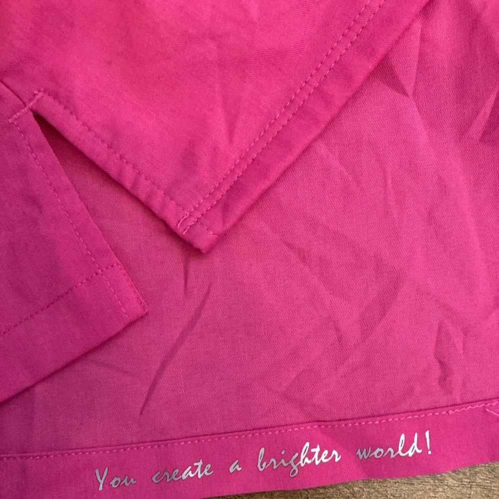 Healing Hands Purple Label Juliet Top & Tori Pants Scrub Set Pink Size Large - Picture 3 of 16